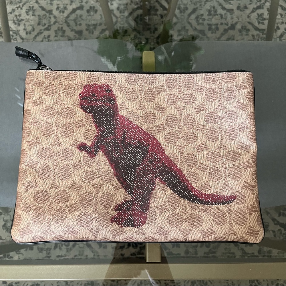 Coach Dinosaur Clutch